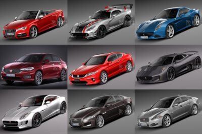 45套汽车3D模型合辑 Car 3D Model Bundle Mar 2019 (MAX\OBJ\FBX\C4D格式)