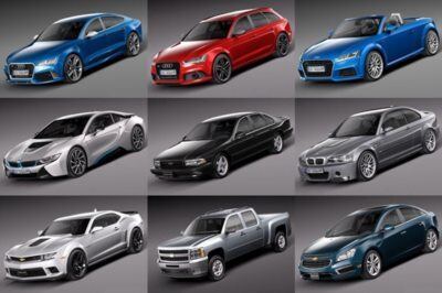 62套汽车3D模型合辑 Car 3D Model Bundle June 2019