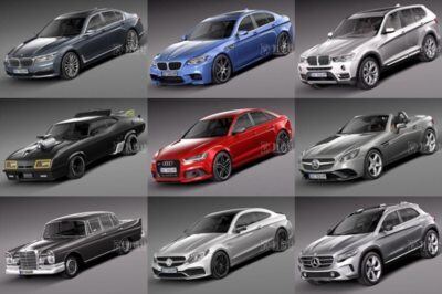 汽车3D模型合辑54套 Car 3D Model Bundle September 2019