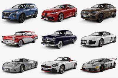 46套汽车3D模型合辑 Car 3D Model Bundle October 2019