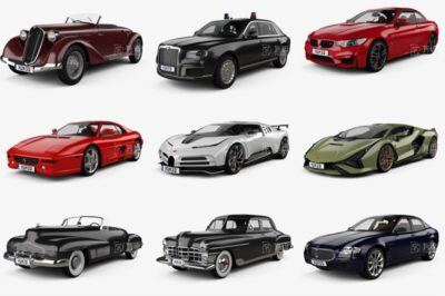 55辆汽车3D模型合辑 Car 3D Model Bundle December 2019