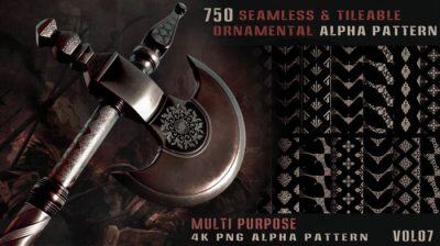 750 无缝和平铺装饰alpha图案 750 seamless & tileable ornamental alpha pattern Vol 07