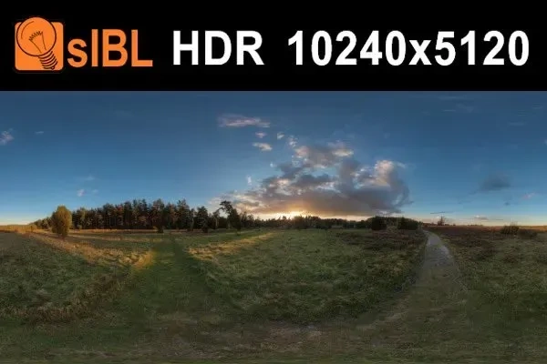 HDR Pack 001: Meadow – 10K 草地全景 HDRI 贴图 | 适用于 Blender / UE5 / V-Ray - GFXHUB
