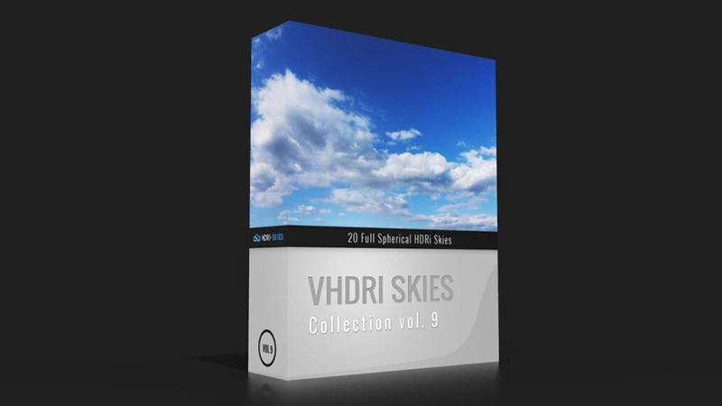 VHDRI Skies Pack 9｜20 组 15K 超高动态 HDR 全景天空 · 动态范围高达 17 EV · 适配 Vray / Corona - GFXHUB