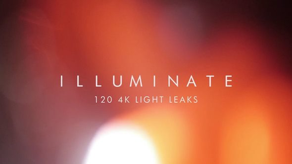 120组4K唯美漂亮小清新镜头炫光大光斑转场特效素材 Illuminate 4k Light Leak - 120 Elements