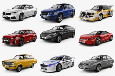 高精度汽车3D模型合辑90套 Car 3D Models Bundle May 2020