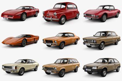 高精度汽车3D模型合辑70套 Car 3D Models Bundle September 2020