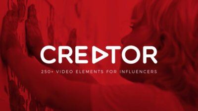 250组栏目包装图形转场字幕条动画视频素材 Creator 250+ Elements for Influencers