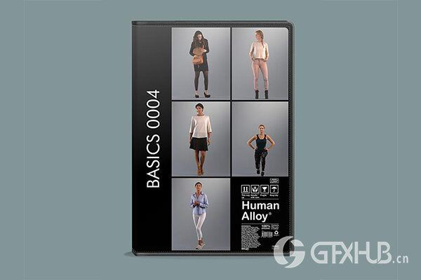 3D人物模型 Human Alloy - Basics 0004 3D people