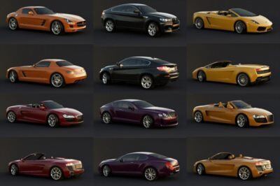 20套汽车3DMax模型合集 Vargov Car Collection