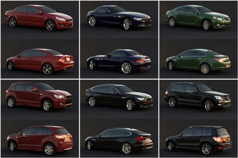 15套汽车3DMax模型合集 Vargov Car Collection 2