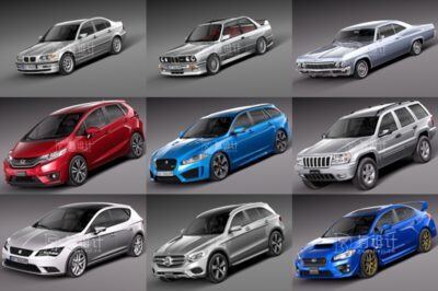 63套汽车3D模型合辑 Car 3D Models Bundle Jan 2022