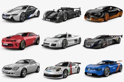 高精度汽车3D模型合辑90套 Car 3D Models Bundle July 2022