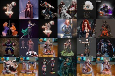 100组3D打印模型合辑 3D Print Models Bundle June 2021