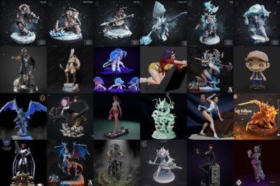 90组3D打印模型合辑 3D Print Models Bundle July 2021