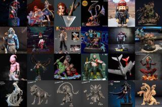 100组3D打印模型合辑 3D Print Models Bundle August 2021