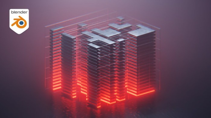 Blender科幻数据结构制作教程 Create Sci Fi Structures with Geometry Nodes