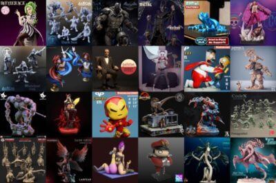 84组3D打印模型合辑 3D Print Models Bundle September 2021