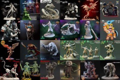 77组3D打印模型合辑 3D Print Models Bundle October 2021