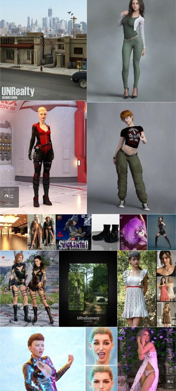 Daz3D Poser 2020年6月模型合集.5 Daz3D Poser Bundle 5 June 2020