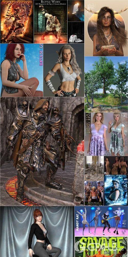 Daz3D Poser 2020年7月模型合集.7 Daz3D Poser Bundle 7 July 2020