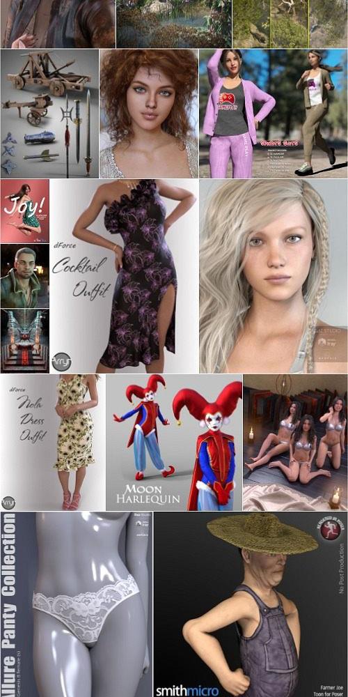 Daz3D Poser 2020年9月模型合集.2 Daz3D Poser Bundle 2 September 2020
