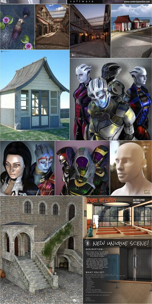 Daz3D Poser 2020年9月模型合集.2 Daz3D Poser Bundle 2 September 2020