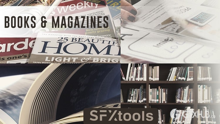 书籍和杂志翻阅掉落滑过放下拾起等音效 SFXtools - Books and Magazines