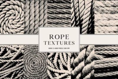 10张绳索纹理 Rope Textures