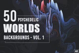50个迷幻世界背景  50 Psychedelic Worlds Backgrounds – Vol. 1