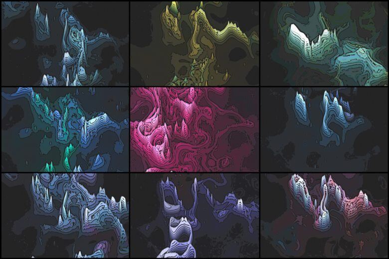 50个迷幻世界背景 50 Psychedelic Worlds Backgrounds – Vol. 2 - GFXHUB