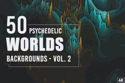 50个迷幻世界背景 50 Psychedelic Worlds Backgrounds – Vol. 2