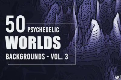 50个迷幻世界背景 50 Psychedelic Worlds Backgrounds – Vol. 3