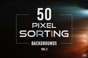 50个像素排序背景 50 Pixel Sorting Backgrounds – Vol. 2