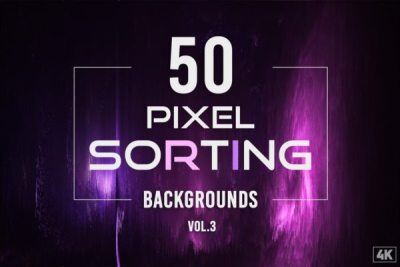 50个像素排序背景 50 Pixel Sorting Backgrounds – Vol. 3
