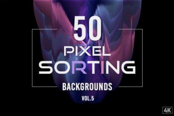 50个像素排序背景 50 Pixel Sorting Backgrounds – Vol. 5