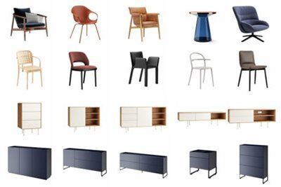 椅子桌子柜子3D模型合集369个 Dimensiva Pro Models 2022 – Furniture 3D Model