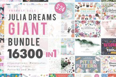 16300合1图形素材巨型套装 16300 in 1 – GRAPHIC GIANT BUNDLE