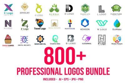 800多个专业logo商标合辑 800+ Professional Logos Bundle