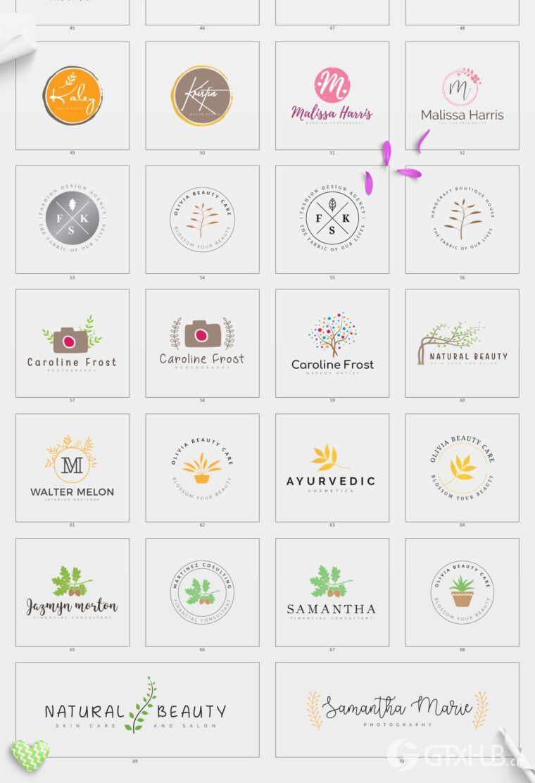 640个预制logo商标超级捆绑包 640 Premade Logos Mega Bundle