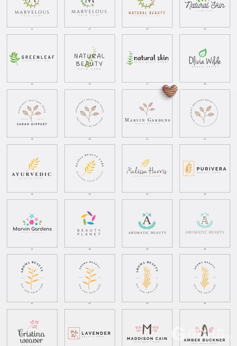 640个预制logo商标超级捆绑包 640 Premade Logos Mega Bundle