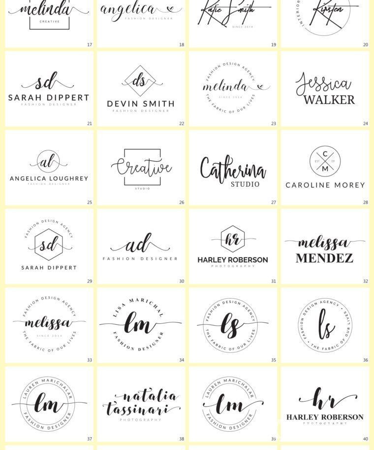 640个预制logo商标超级捆绑包 640 Premade Logos Mega Bundle