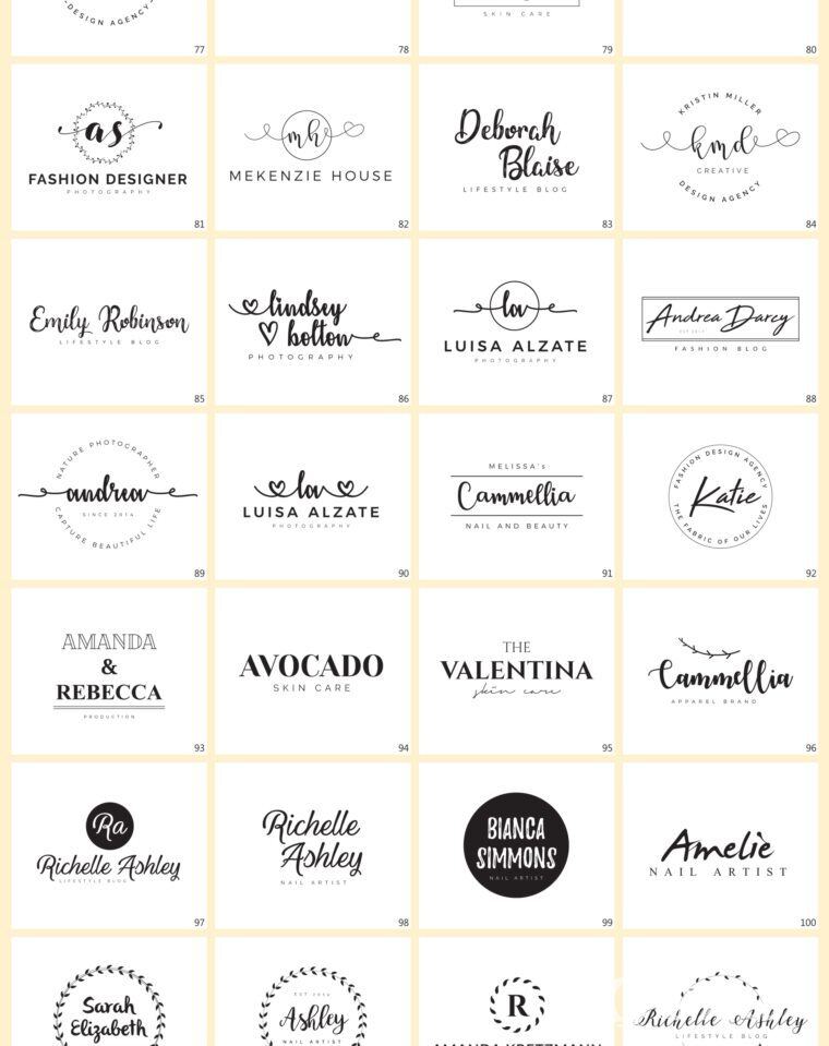 640个预制logo商标超级捆绑包 640 Premade Logos Mega Bundle