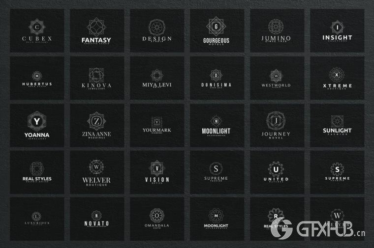600个logo商标模板合辑 Mega Bundle - 600 Logo Templates