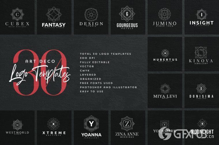 600个logo商标模板合辑 Mega Bundle - 600 Logo Templates