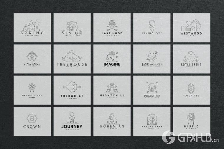 600个logo商标模板合辑 Mega Bundle - 600 Logo Templates