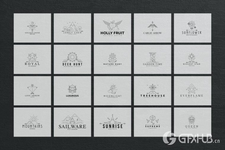 600个logo商标模板合辑 Mega Bundle - 600 Logo Templates