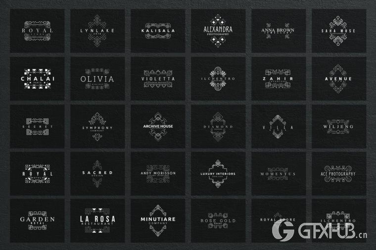 600个logo商标模板合辑 Mega Bundle - 600 Logo Templates