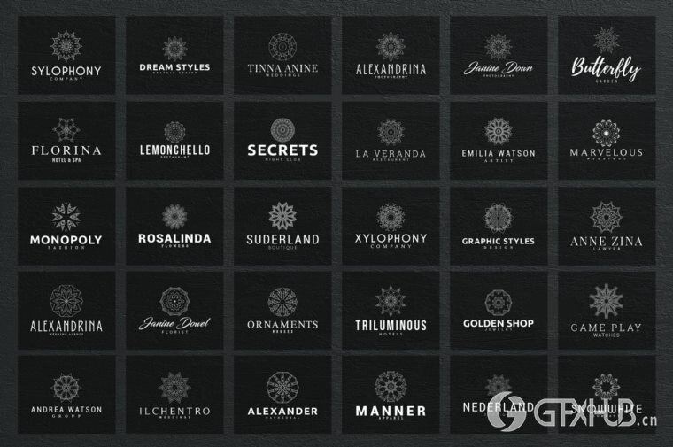 600个logo商标模板合辑 Mega Bundle - 600 Logo Templates