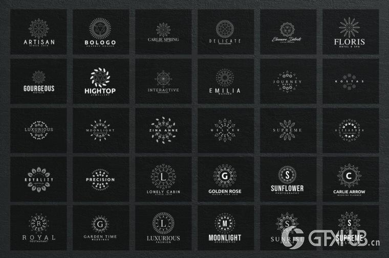600个logo商标模板合辑 Mega Bundle - 600 Logo Templates
